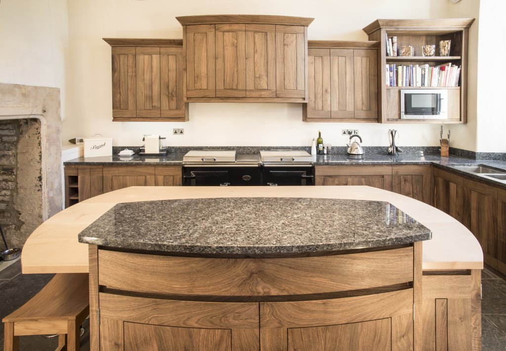 English Walnut kitchen near Bath